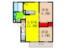 ＦＬＡＩＲ桑田 2LDKの間取り