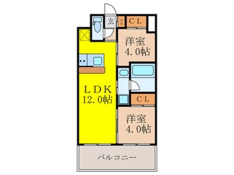 間取図 セレニテフラン新大阪