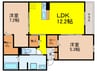 Maison de Espoir万代 2LDKの間取り