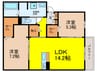 Maison de Espoir万代 2LDKの間取り
