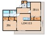 メゾン森北 2LDKの間取り
