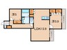 メゾン森北 2LDKの間取り