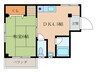 ハイツさつきⅡ 1DKの間取り