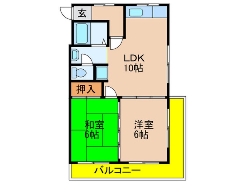 間取図 ハイツエフオ－