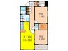 アトリア新大阪 2LDKの間取り