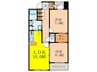 アトリア新大阪 2LDKの間取り