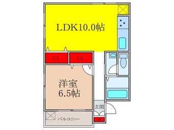 間取図 南千里コーポラス(201)