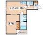 アッシュメゾン加美正覚寺 1LDKの間取り