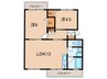 白川台藤ハイツ 2LDKの間取り