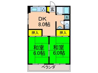 間取図 第1 藤井ハイツ