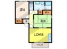 パティオ上大市 2LDKの間取り