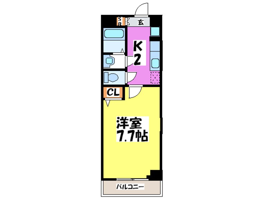 間取図 レインボ－コ－ト立売堀