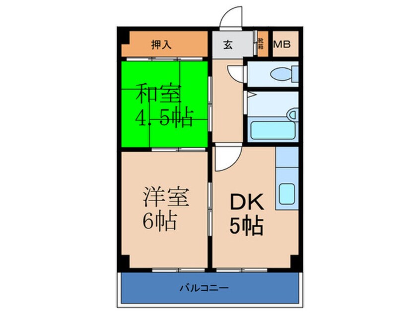 間取図 ハイツサンシャイン