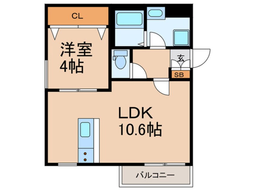 間取図 ラフィーネ放出