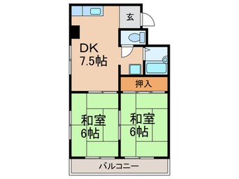 間取図 プラスパラスヒラノ