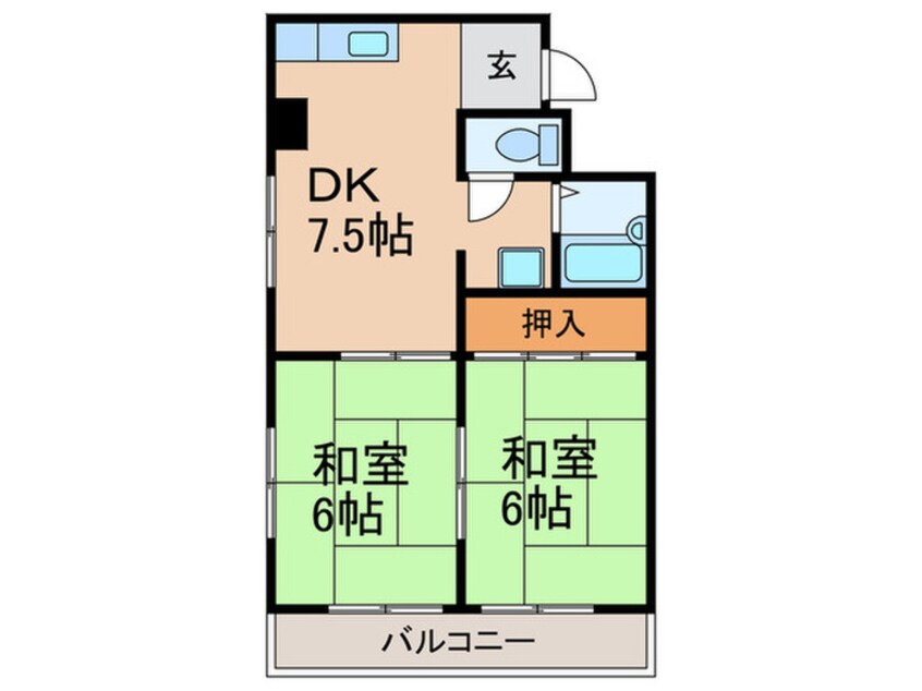 間取図 プラスパラスヒラノ