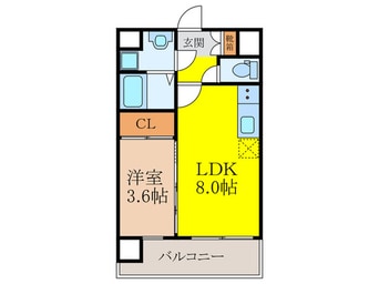 間取図 ベルヴェーレ新大阪