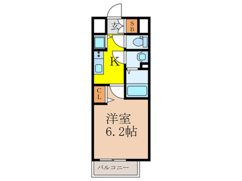 間取図 ﾒｲﾝｽﾃｰｼﾞ新大阪(1005)