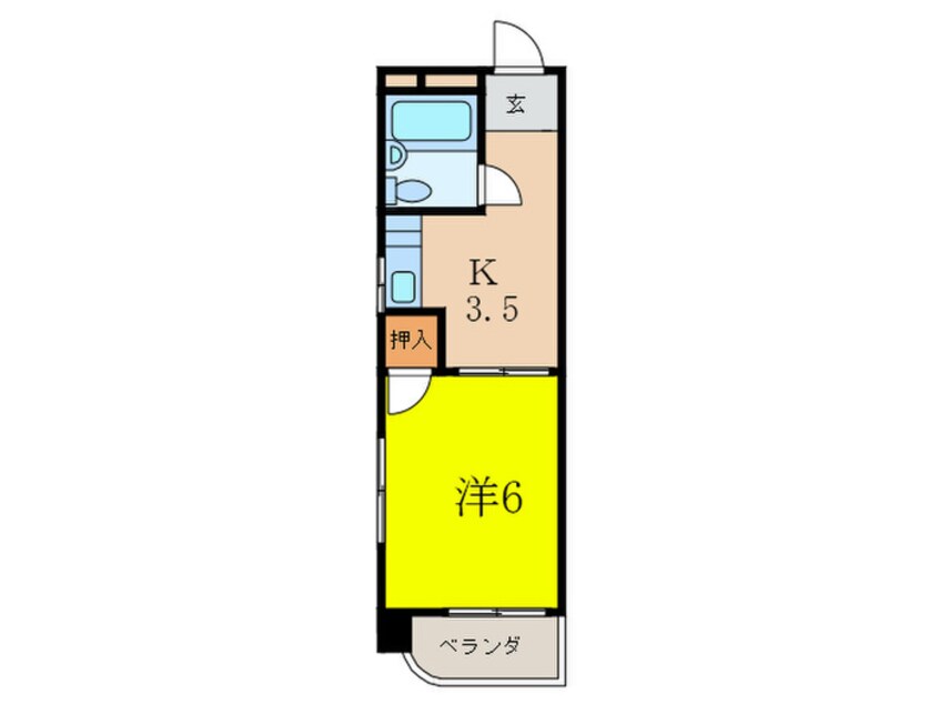 間取図 Ks court 西明石