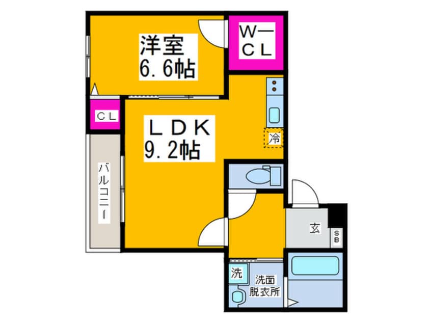 間取図 フジパレス鳳駅西Ⅲ番館