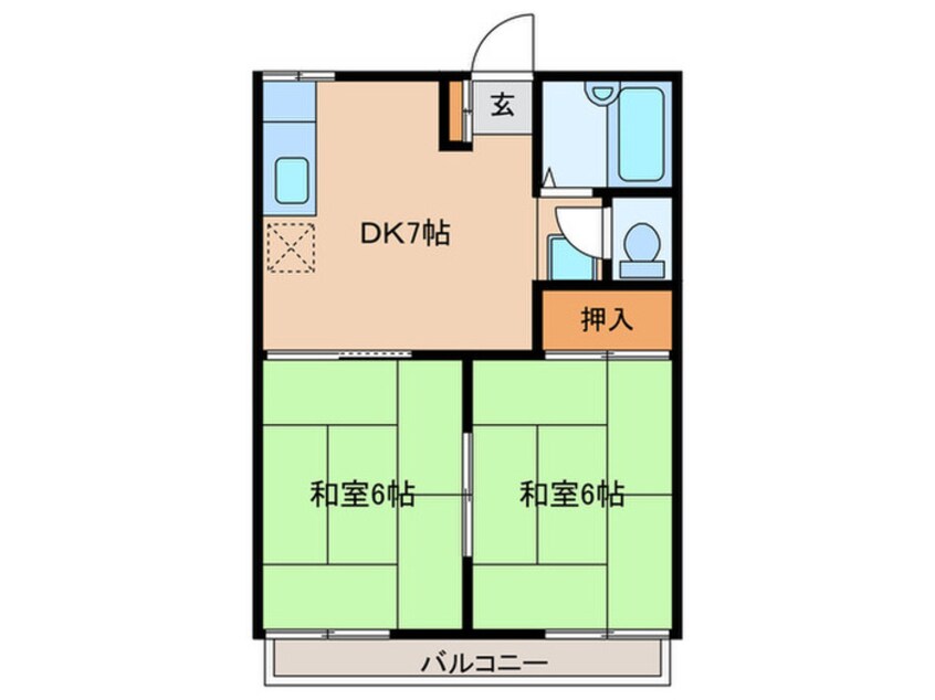 間取図 コーポBELL8