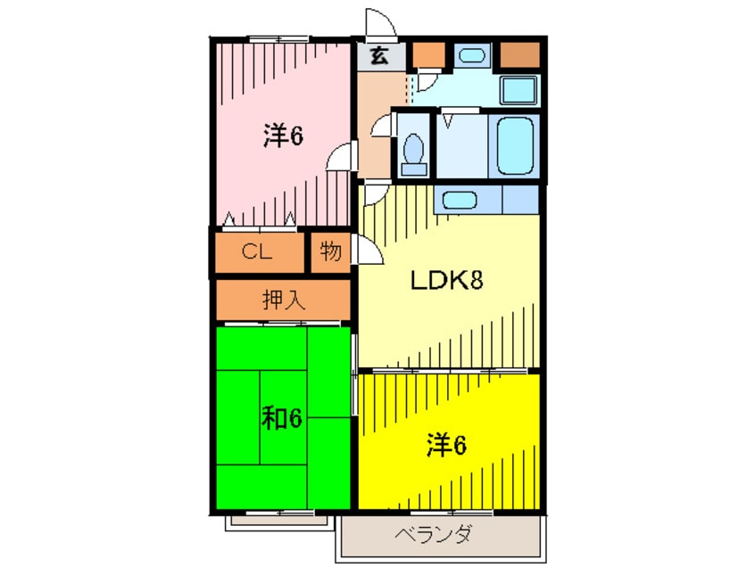 間取図 ロンシャン仁川