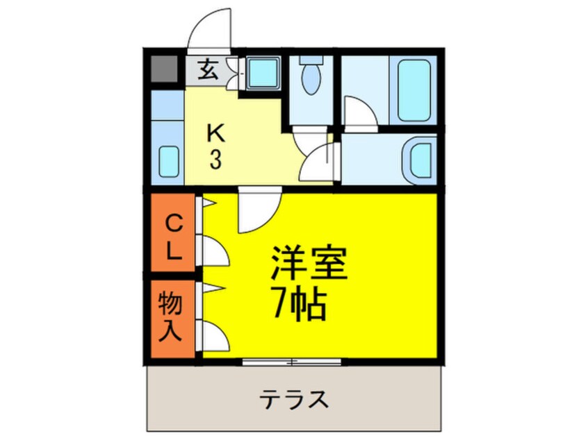 間取図 サンル－チェ