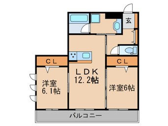 間取図 マジェスティ　サザンⅠ棟