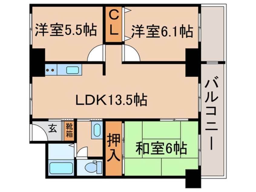 間取図 ミシガンハウス浜大津