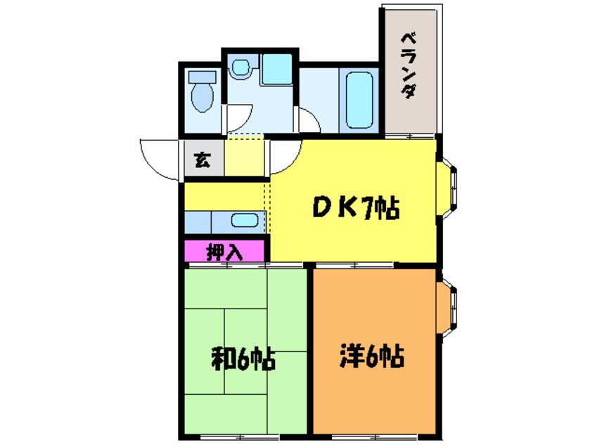 間取図 アクシスコ－ト住之江