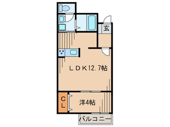 間取図 ルナ・ピエーナ清水