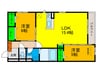 East Hills 2LDKの間取り