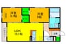 East Hills 2LDKの間取り