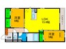 East Hills 2LDKの間取り