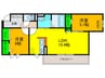 East Hills 2LDKの間取り