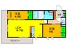East Hills 2LDKの間取り