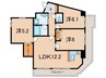 ロ－タリ－宝塚南口(802) 3LDKの間取り