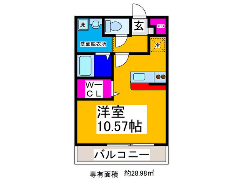 間取図 ｱﾝﾌﾟﾙ-ﾙｸﾗ-ｼﾞｭｍｏｎｔ ｖｅｒｔ