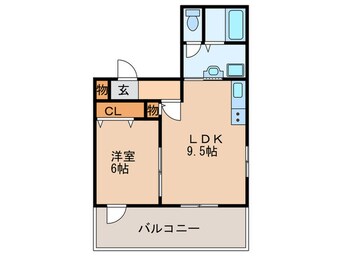 間取図 ＮＹ．ＤＵＯ
