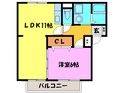 コスモハイツの間取図