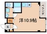 スタ－ウィン烏丸七条 1Rの間取り