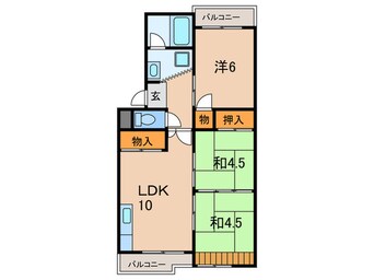 間取図 グリ－ンハイツ桃山