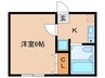 プレアール平野本町 1Kの間取り