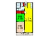 第２ハイツ幸和 2LDKの間取り