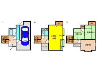 間取図 寝屋川市川勝町戸建