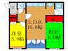 アパルトマンＫ 2LDKの間取り