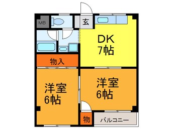 間取図 エルハイム久宝寺