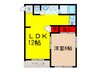 エルハイム久宝寺 1LDKの間取り