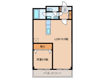 間取図 おおきに大阪天満ｻﾆ-ｱﾊﾟｰﾄﾒﾝﾄ