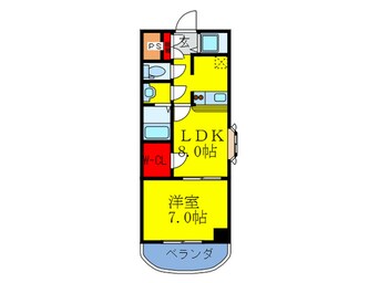 間取図 ノルデンタワー天神橋